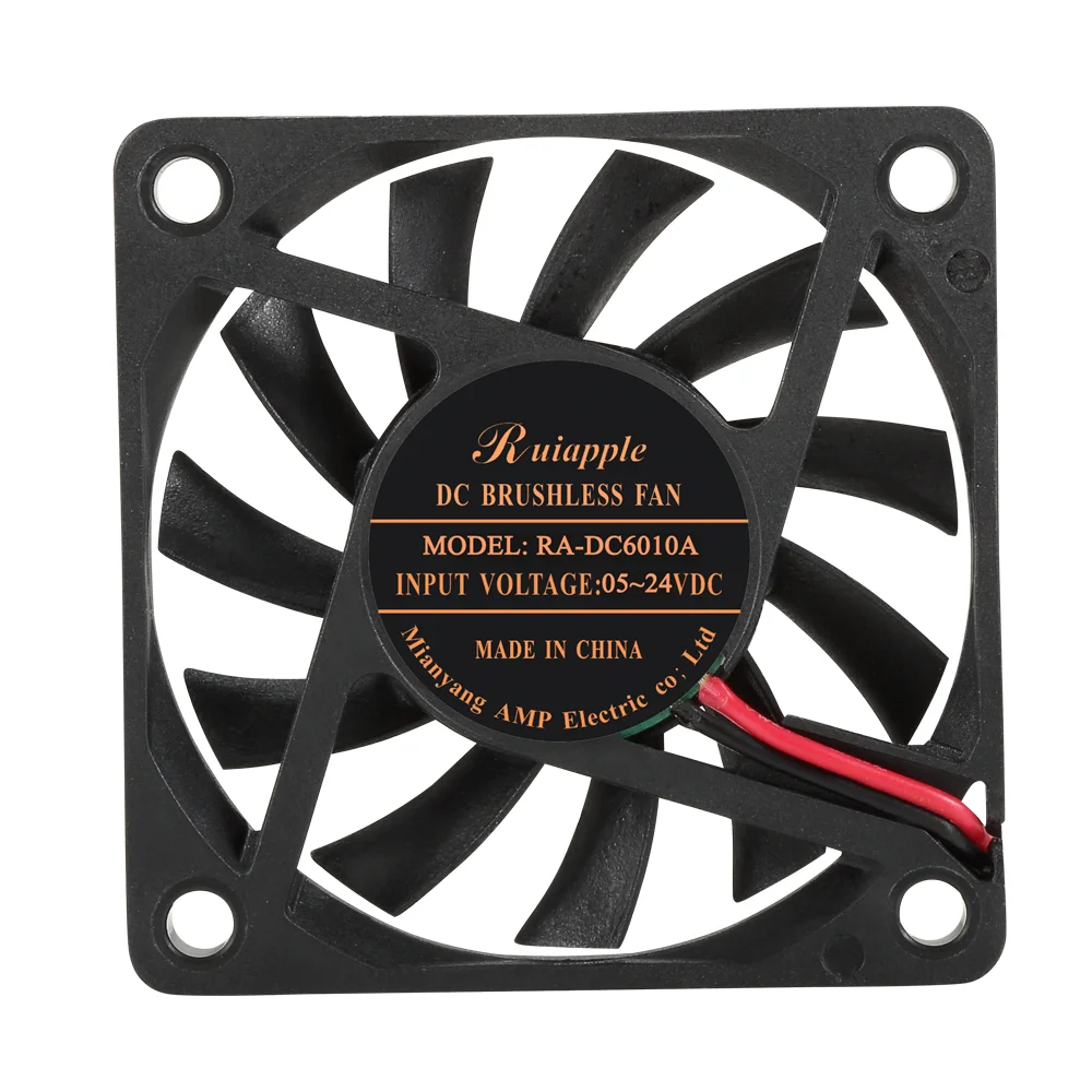 60mm 60x60x10 6010 12v 24v small dc brushless Ventilation cooling axial flow fan