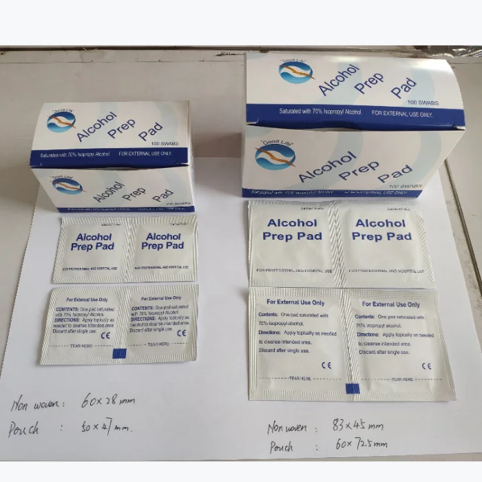 Customized 70% Isopropyl Alcohol swabs/ Prep Pads