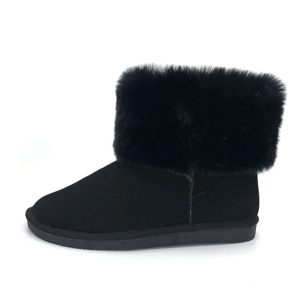 
2021 new Popular Comfortable Factory Made Snow Boots Winter Women warmth thick-soled fur shoes wholesale 