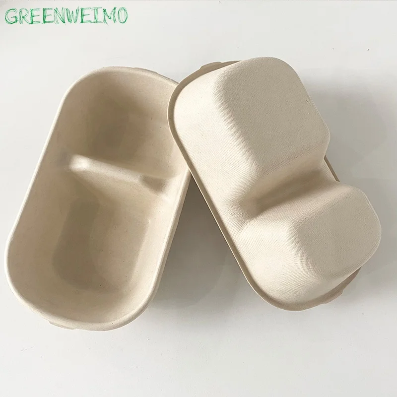 Takeaway Lunch Box Disposable Bagasse Food Packaging Storage Container Biodegradable