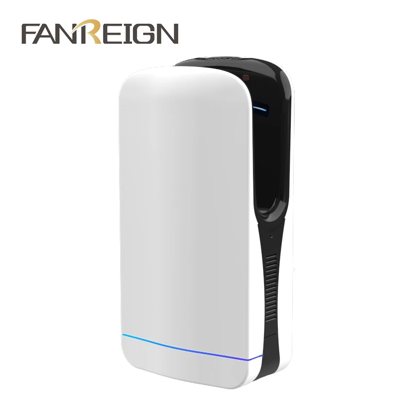 FANREIGN FL--2029 High Speed Hand Dryer Automatic Jet Dryer Hand Dryer ABS Body White Electric r For Toilet