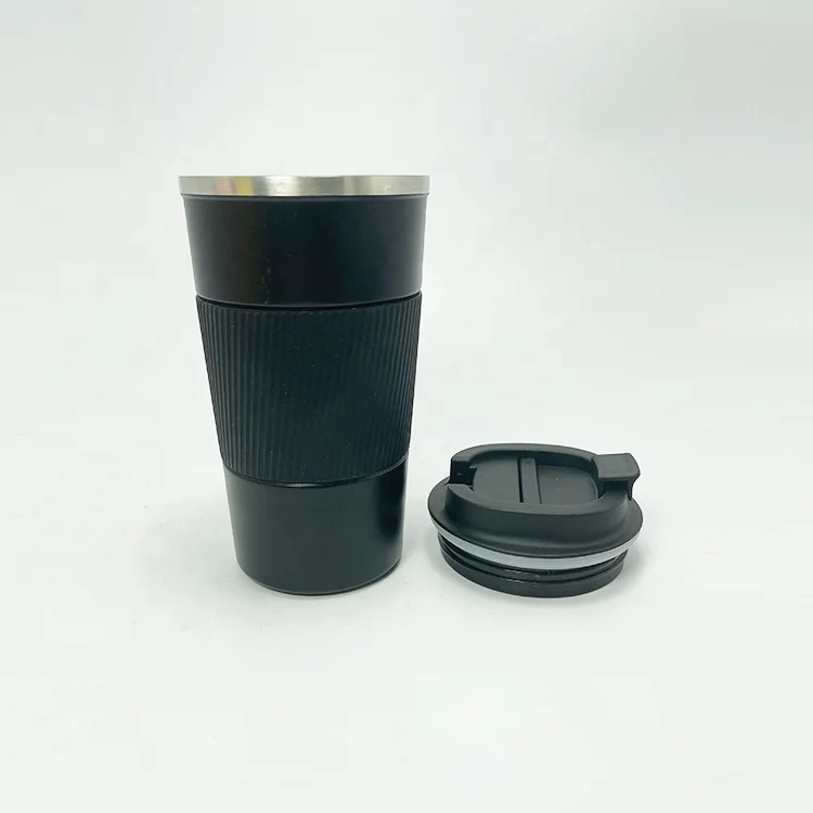 Wholesale double wall stainless steel vacuum insulated cute korean a mugs and cup with sleeve