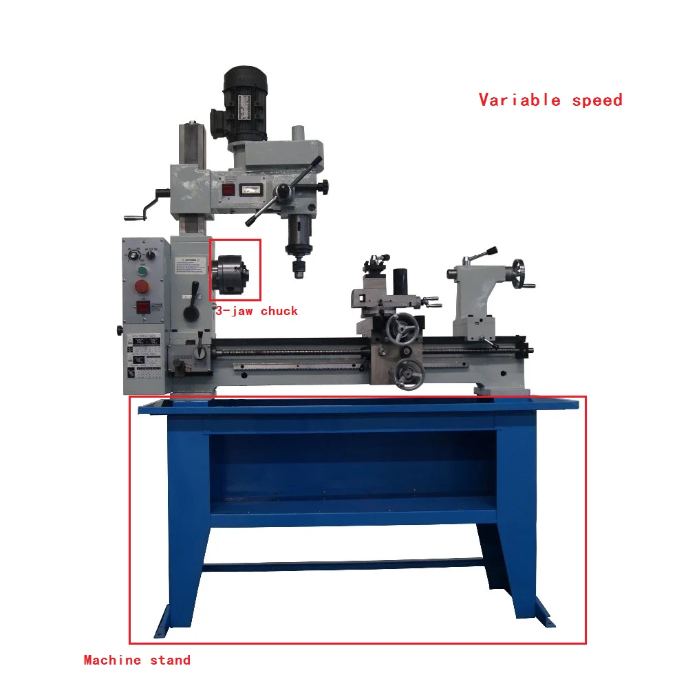 3 In 1 Mill Drill HQ800 cnc milling machine planting with high power Machine lathe machine for metal