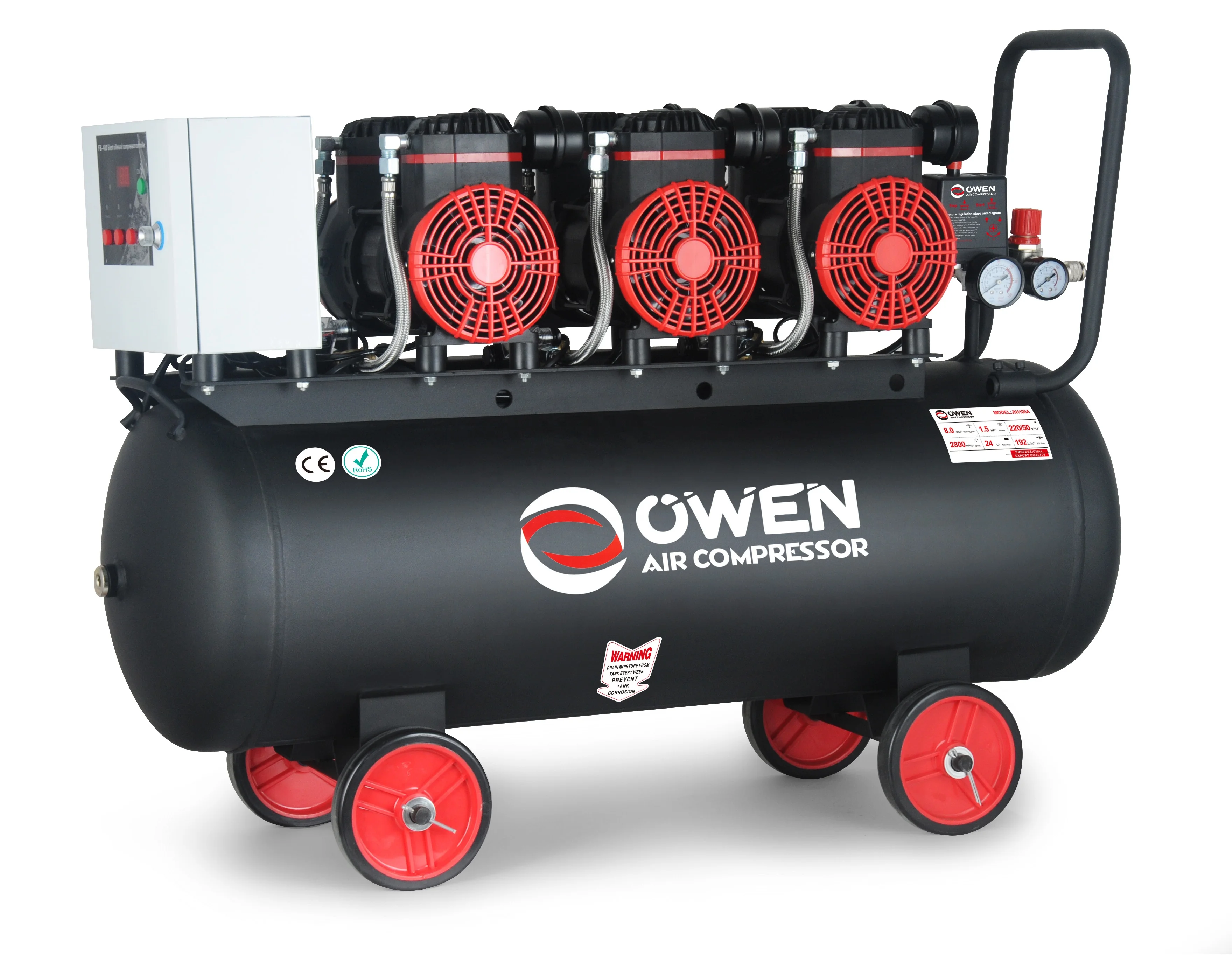 1100W THREE HEADS OIL FREE AIR COMPRESSORS SILENT AIR COMPRESSORS FOR SALE