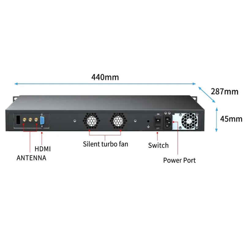 1U-1151G 8L 6th~9th Gen Intel i3/i5/i7 H170NP(C236)-NP-21 LGA1151 Rackmount Network Security pfsense firewall computer