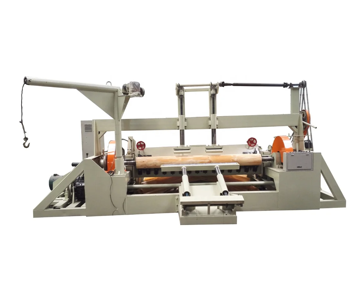Top Quality And Good Price Full-Automatic 8 Feet Core Veneer Spindle Plywood Peeling Machine For Eucalyptus And Rubber Wood