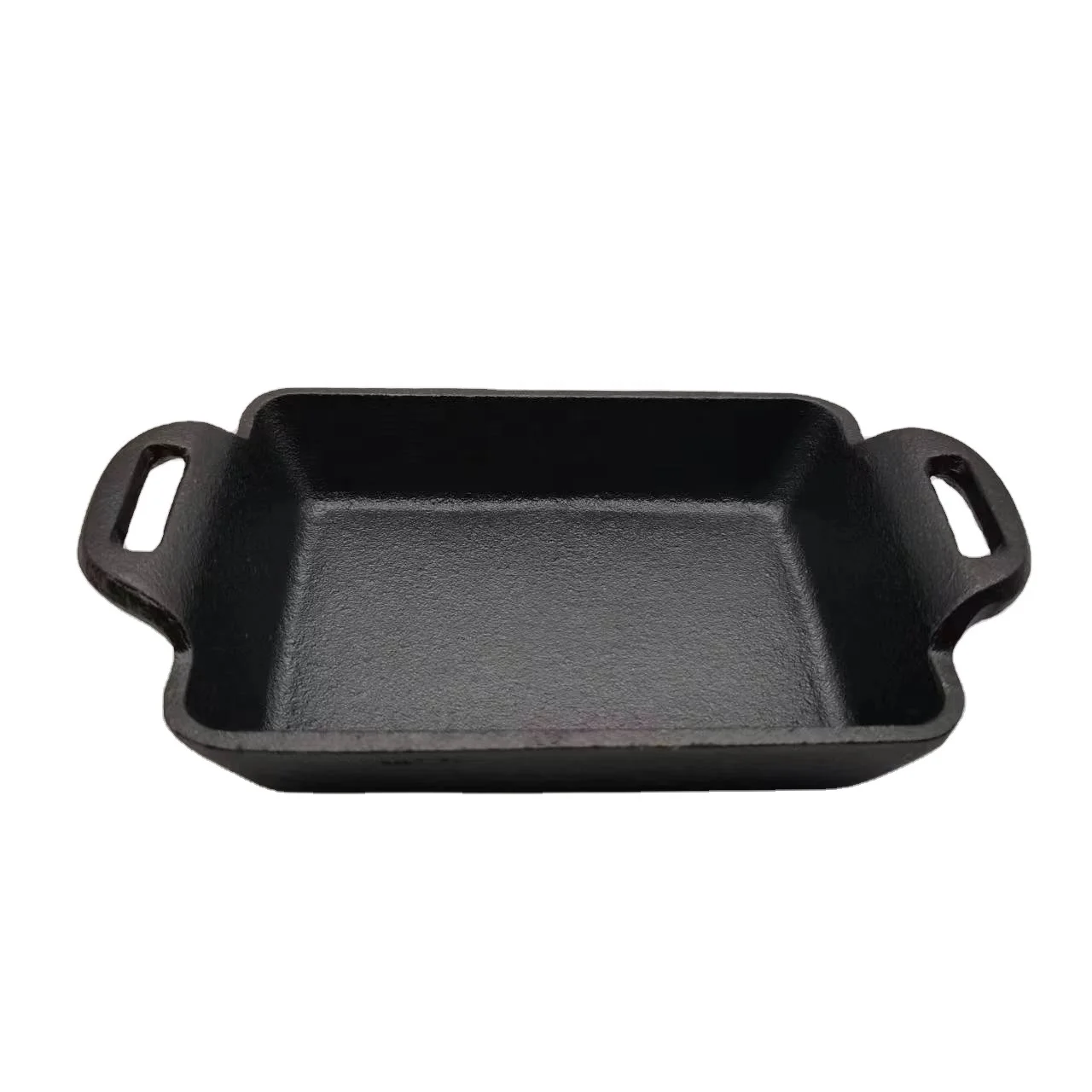 Pre-seasoned oil Cast Iron Frying Pan Rectangular Cast Iron Baking Mold for cooking