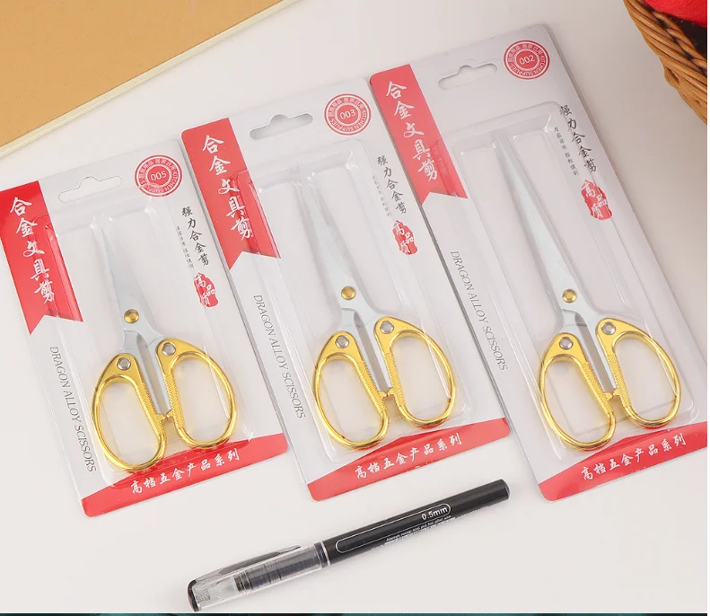 Office Stationery Small Scissors  Stainless Steel Zinc Alloy Cutting Paper Scissors Child Student Hand Scissors