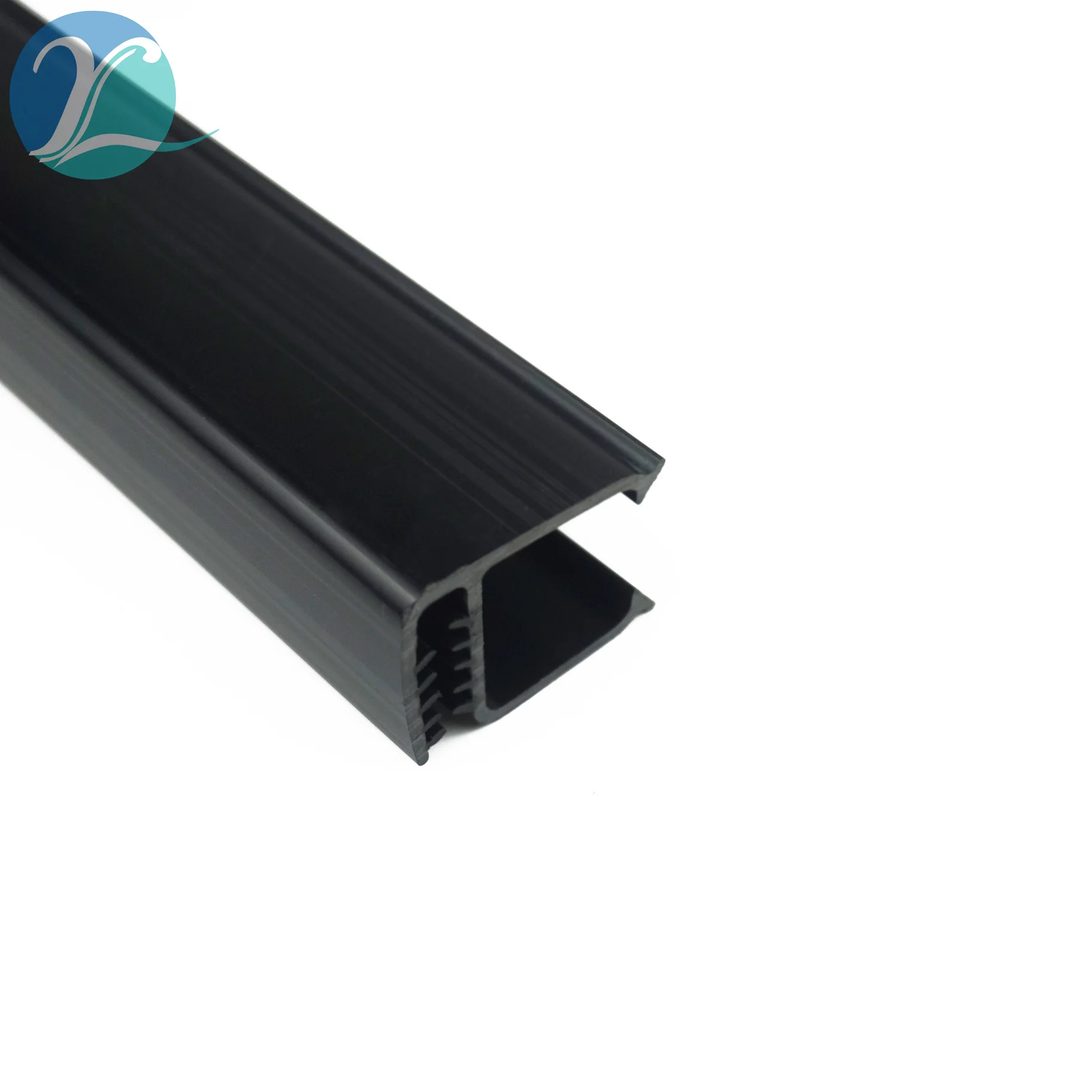 PVC U-shaped automotive sealing anti-collision strip card slot steel plate sightseeing car glass embedded strip decoration
