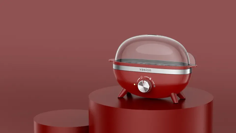 Home Small Kitchen Appliances Food Grade Mini Egg Cooker Portable 3 Eggs Capacity Electric Egg Boiler