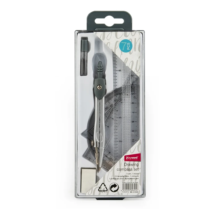 Дешевые пластиковые школьные штанги и линейки для рисования, 7 шт.