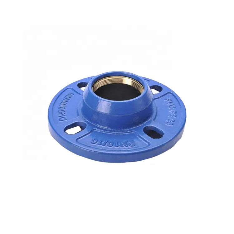 Round DI Flanged Adapter Ductile Iron Quick Flange Adaptor with PN10/16 for PE/PVC pipe
