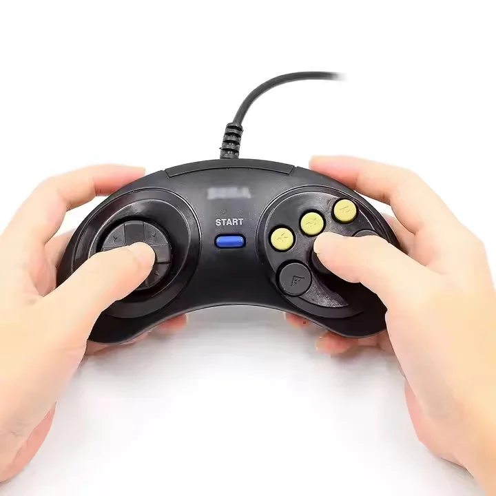 For Segaes Saturn Controller Wired For Saturn System Game Controller With USB Classic Gamepad