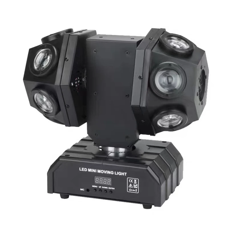 12X10W Super Beam Led Moving Head Laser Light With Dual Arm Rotation RGB +Red/Green Laser For DJ Disco Bar Party KTV Christmas