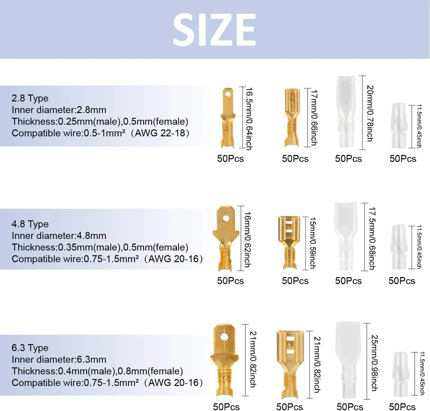 sn-48b crimping tool 600 pcs 4.8/6.3 plug terminal crimper crimping pliers wire 0.5-1.5mm2 alicate AWG 20-15 hand tool krimptang