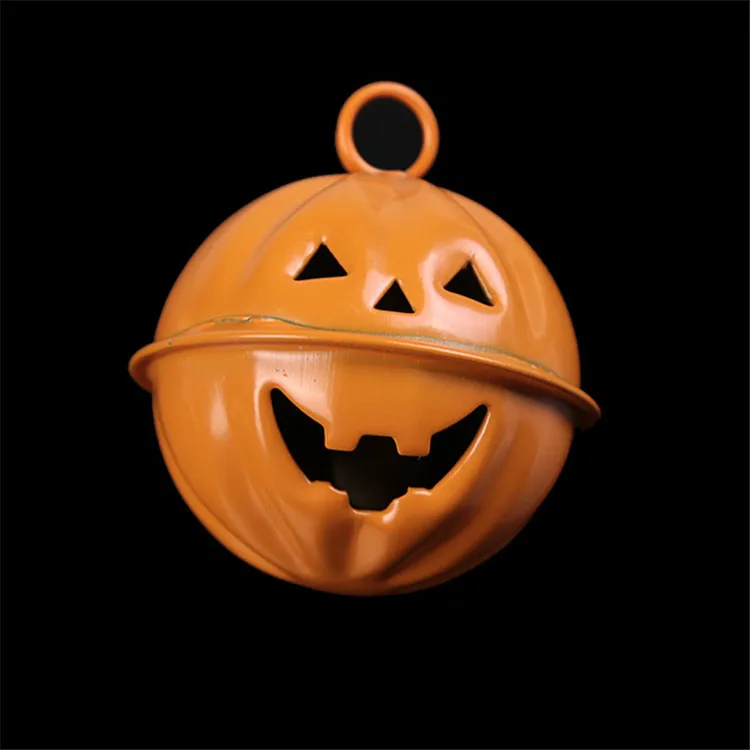 Latest Design Halloween Articles Metal Bells Christmas Pumpkin Bells Decoration