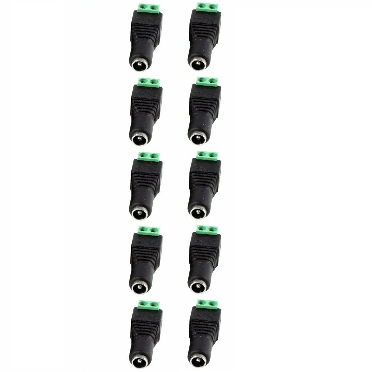 20pcs 12V Male + Female 2.1x5.5mm DC Power Plug Jack Adapter Connector for CCTV