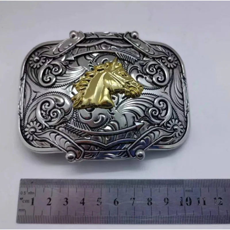 3D Horse Head Bronze Animal Rodeo Cowboy Western Belt Buckle