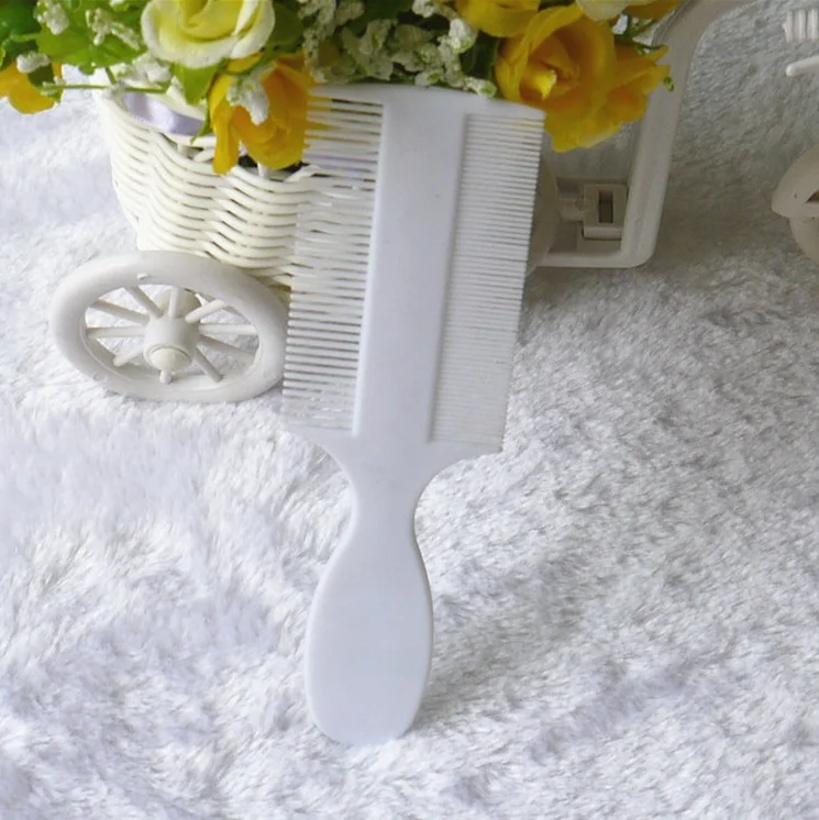 Long Handle Plastic Double Sided Lice nit Louse Tick Flea Comb With Coarse And Fine Teeth In One