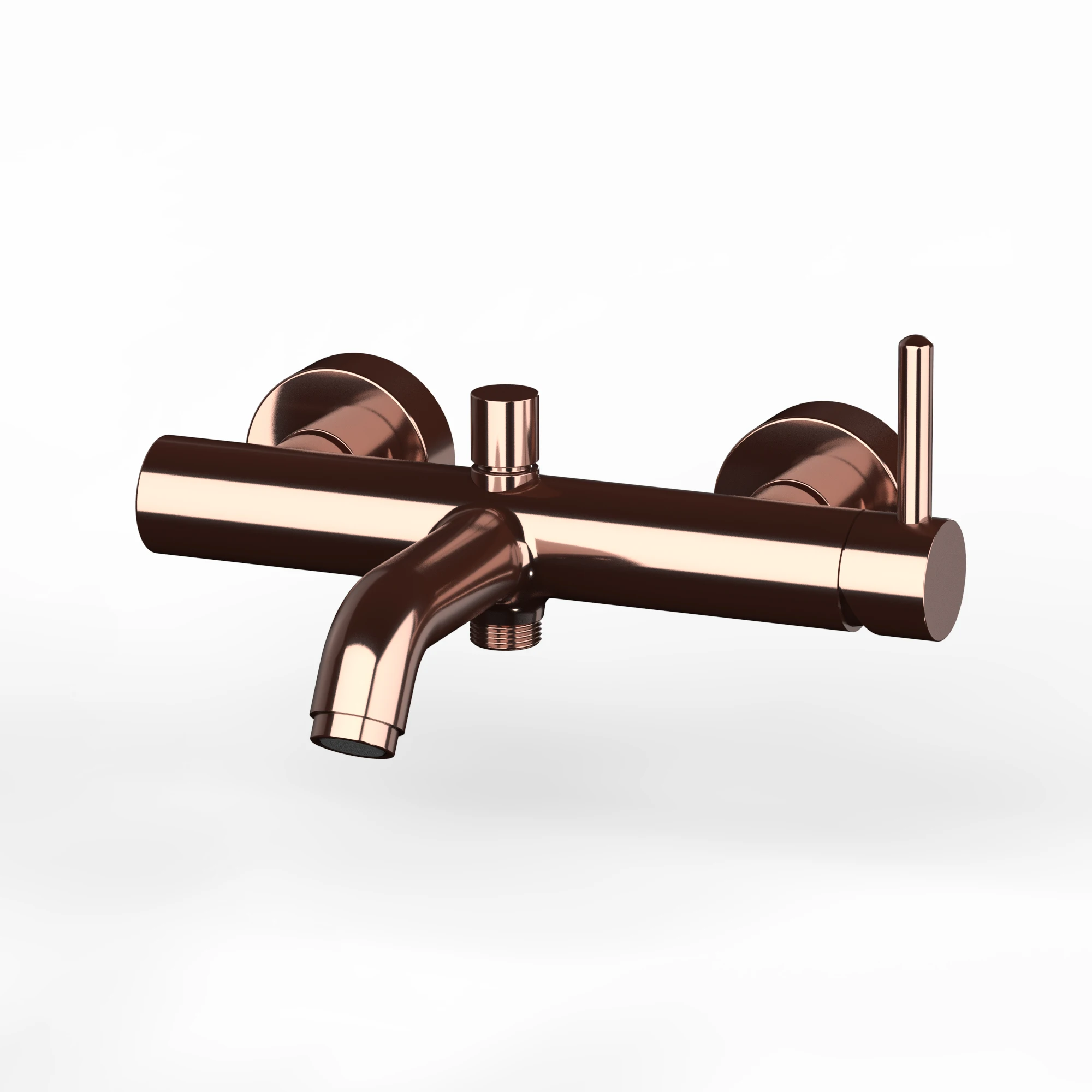 Shower Faucet Bathroom Solution Brass Single Handle Bath Tap Bathtub Single Lever Bath&Shower Mixer With Diverter