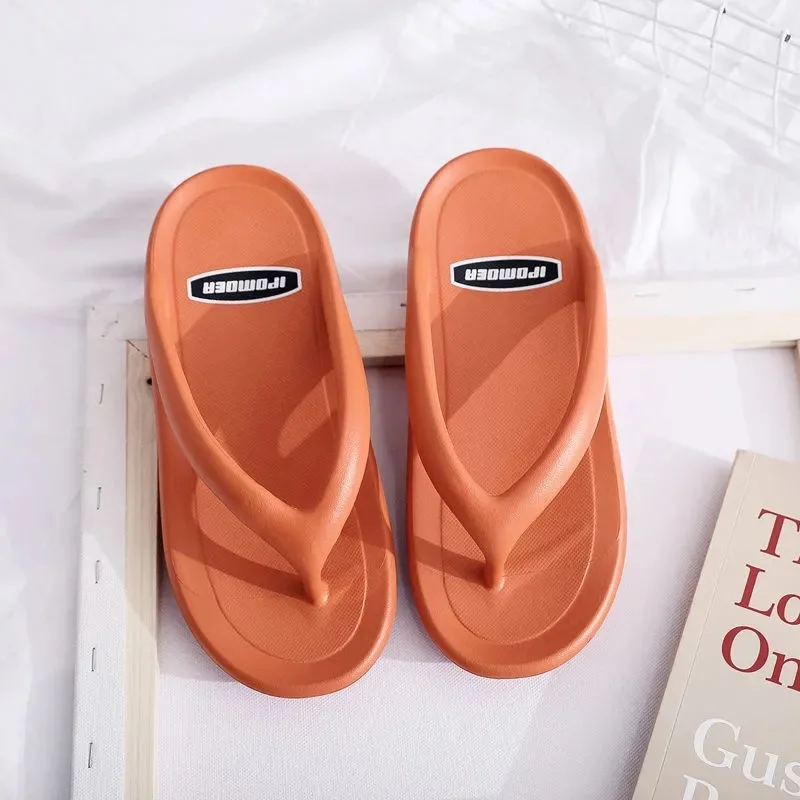 Thick bottom fashion flip flops women beach eco friendly flip flops customised flip flops