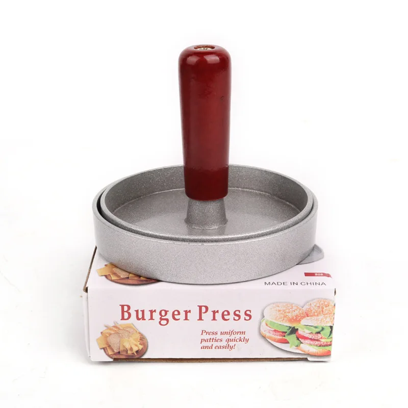 
9cm mini cheap Non-Stick Hamburger Press Patty Mold Burger Maker for Meat Beef Pork Lamb Cheese Halal Nut Veg Veggie BBQ grill 