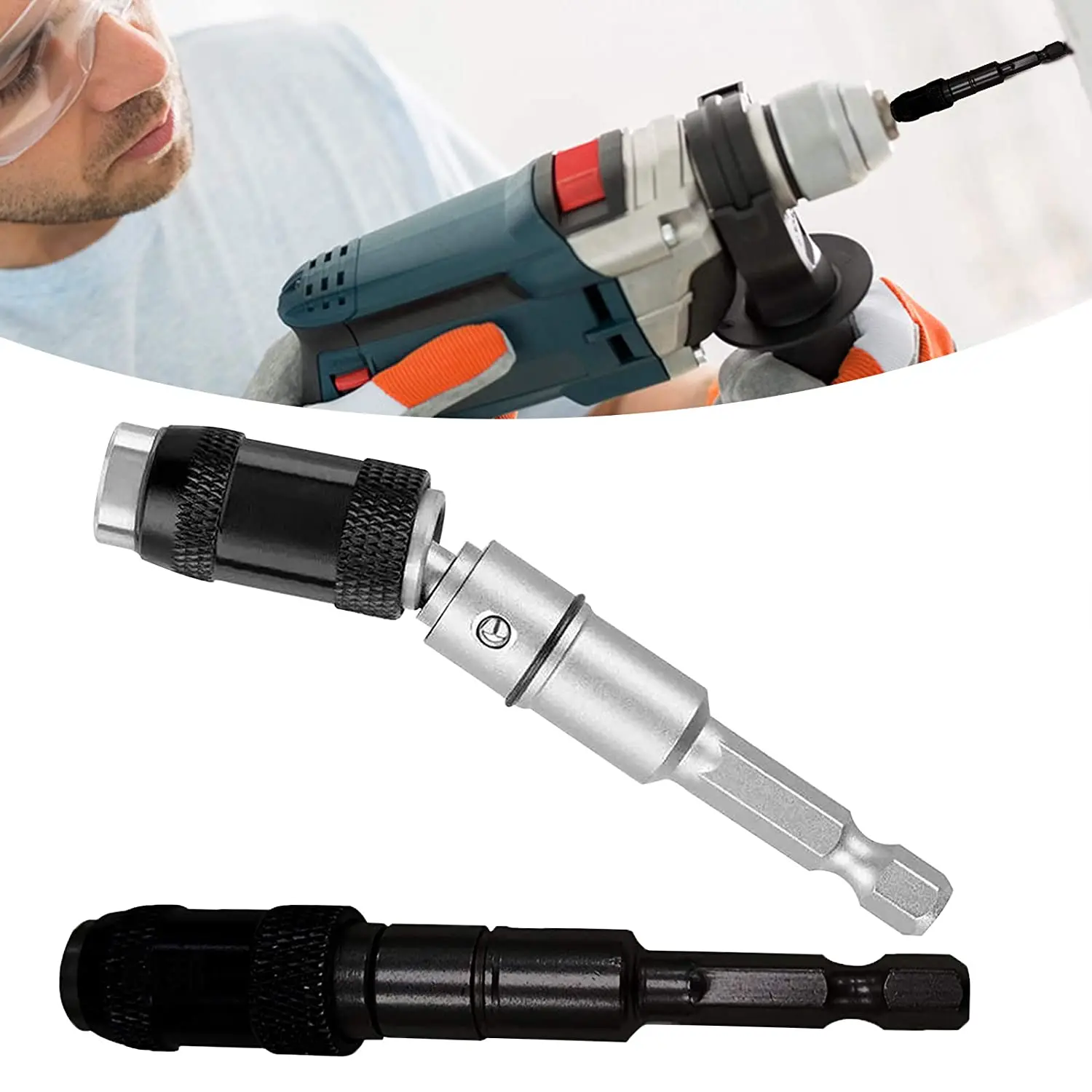 Magnetic Drill Bit Holder ferramentas herramientas  - Tip 1/4 - 20 Degree Bendable Drill Rotating Screw Bit