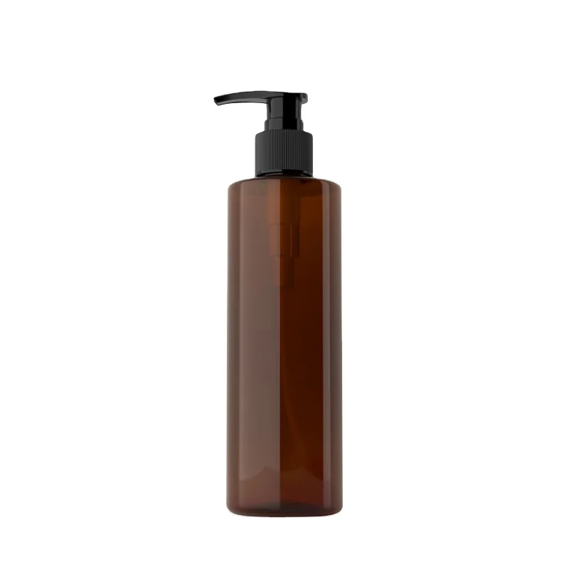 Longway colorful  plastic lotion pump bottle with white dispenser 250ml for hair shampoo cosmetic packaging