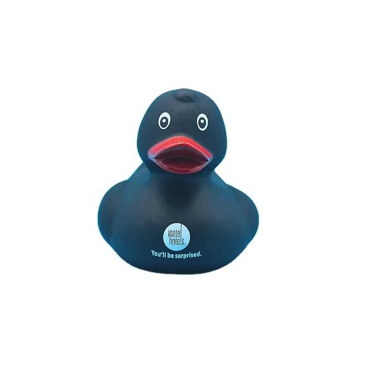 Hot Sale Free Sample Floating Plastic Black Rubber Bath Duck