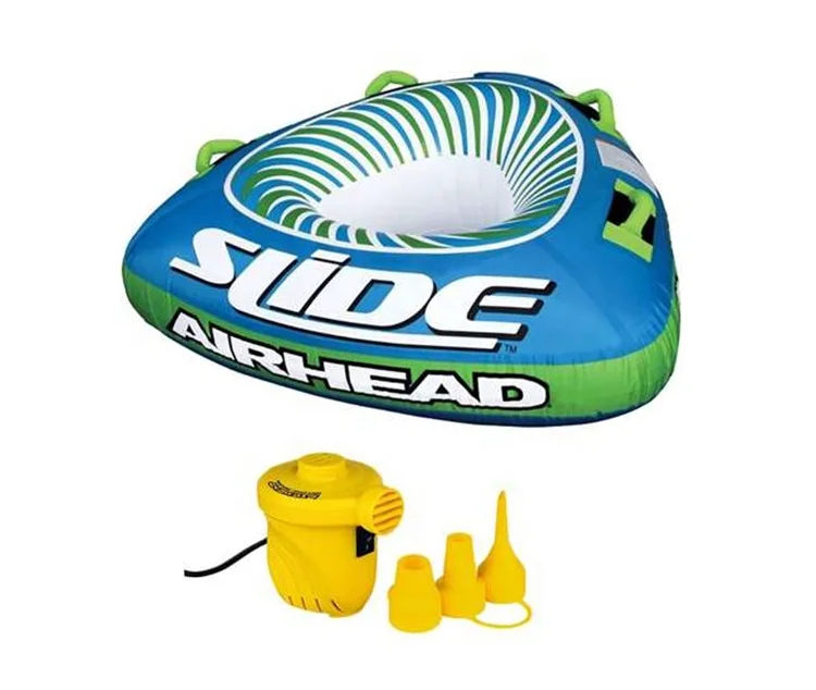 Latest Design Inflatable Water Ski Tube Exciting Drag Race Floating Island Inflate Rings