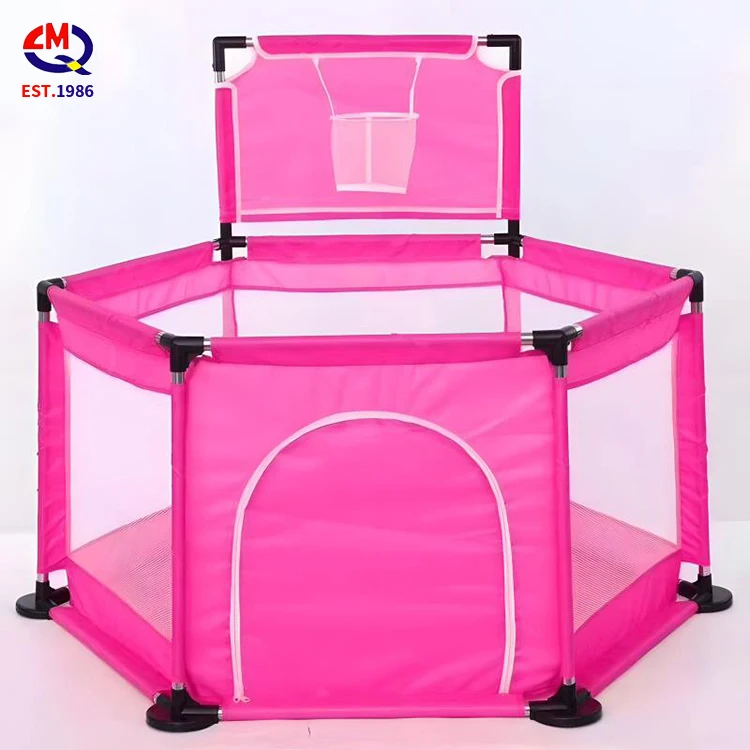 Children Gym Baby House Ball Pool Frame Ocean Ball Pool Pit with Basketball Hoop Game Easy Fold Pop up Tent Toy Pool