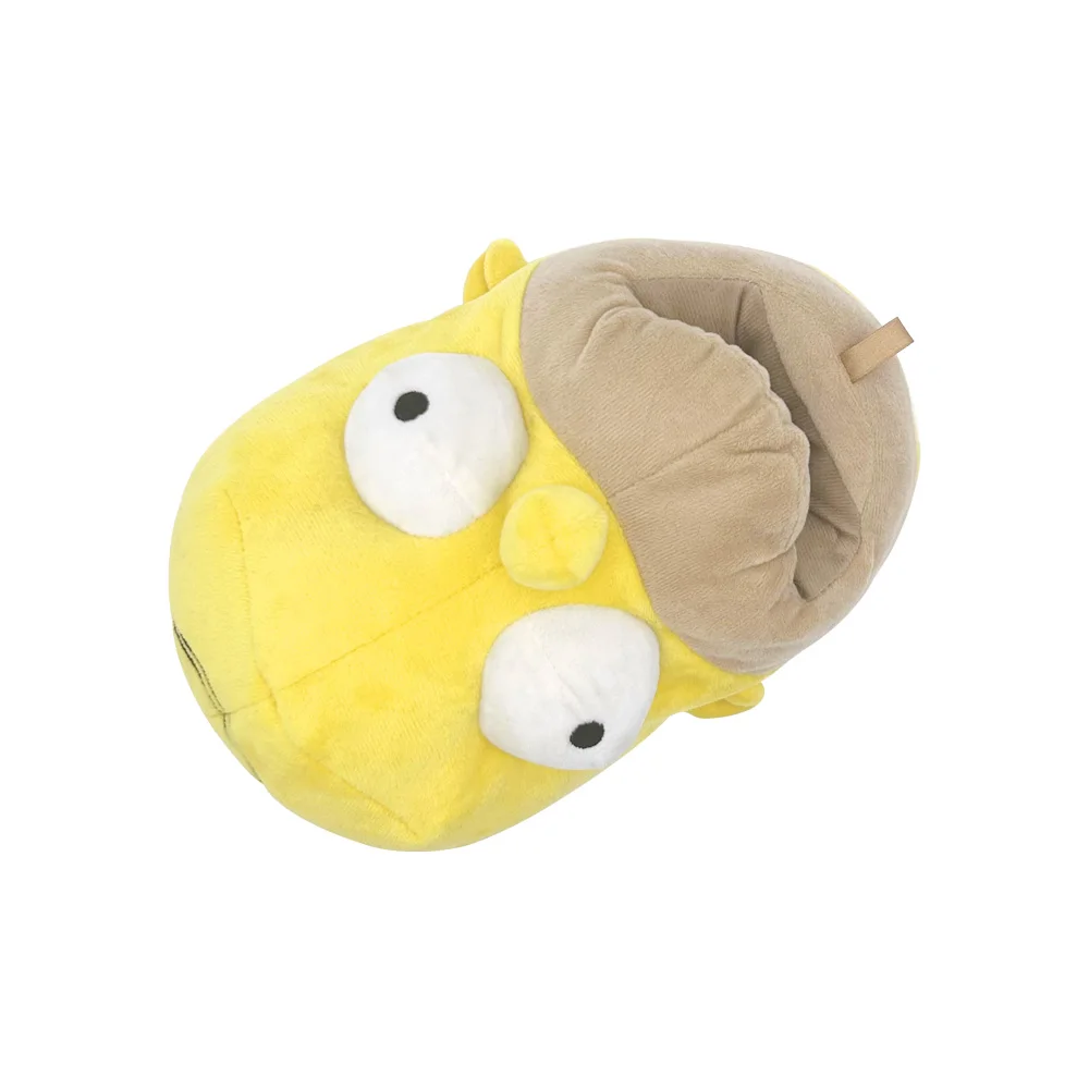 Novelty Slipper Slides for Adult Creative Big Eyes Cartoon Anime Shape Cute Cotton Slippers Plush 3D Warm Slip-on Toy Slippers