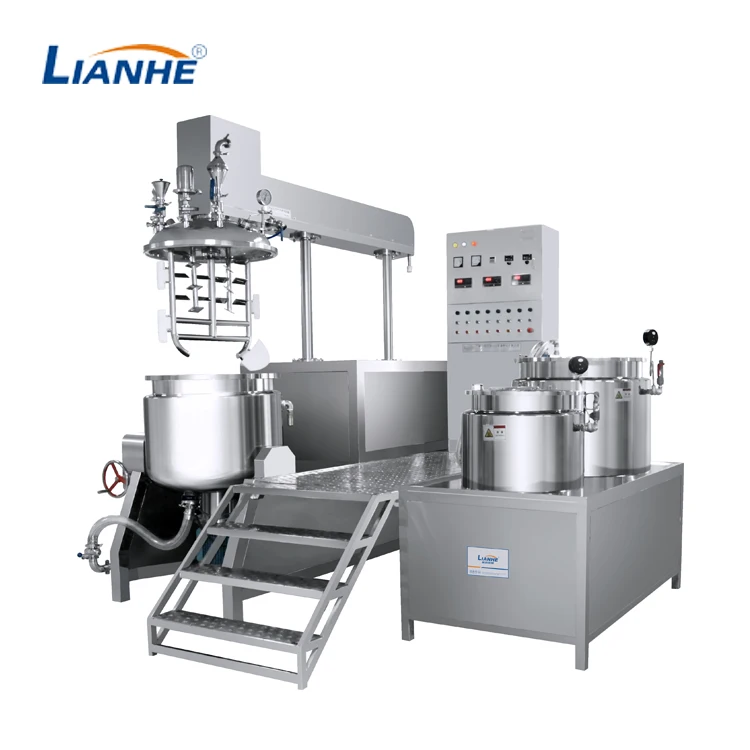 Petroleum Jelly Mayonnaise Making Mixing Face Cream Body Lotion Making Machine High Speed Vacuum Emulsifying Homogenizer Mixer