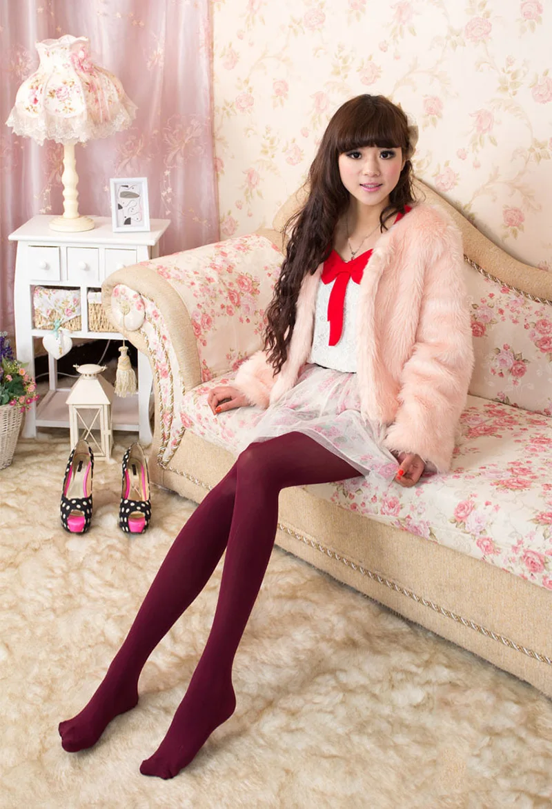 Spring Summer 22 Colors Women Candy Color Warm Sexy Tights 100D Velvet Seamless Pantyhose Large Elastic Long Stockings