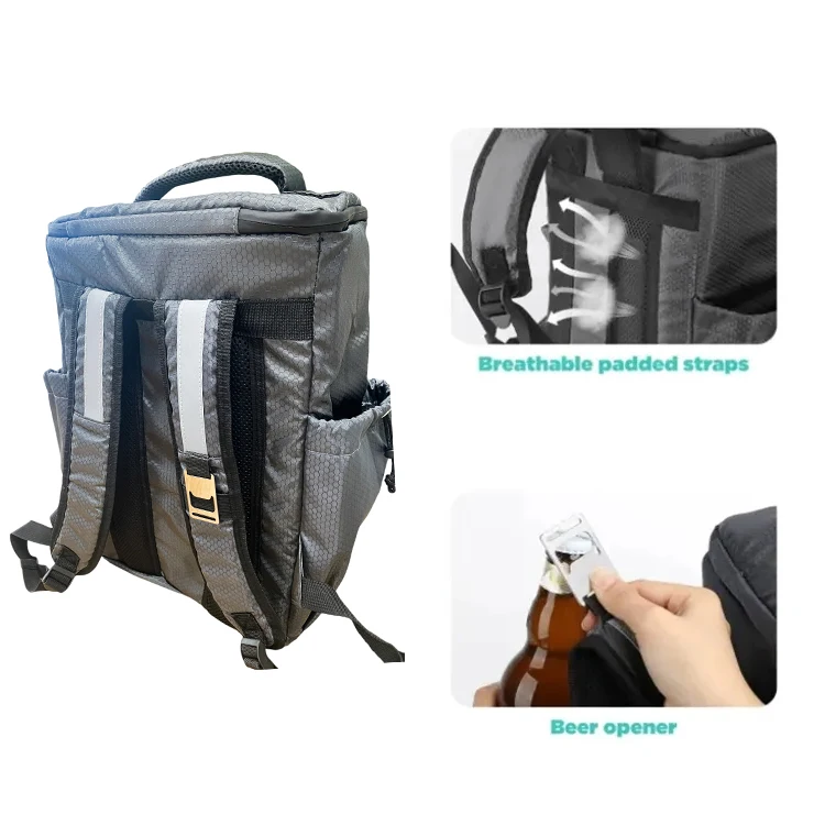 Wholesale Sublimation Isothermal Cooler Backpack 26 Can Beer Golf Food Camping Picnic Bag Multifunctional Ice Backpack Cooler