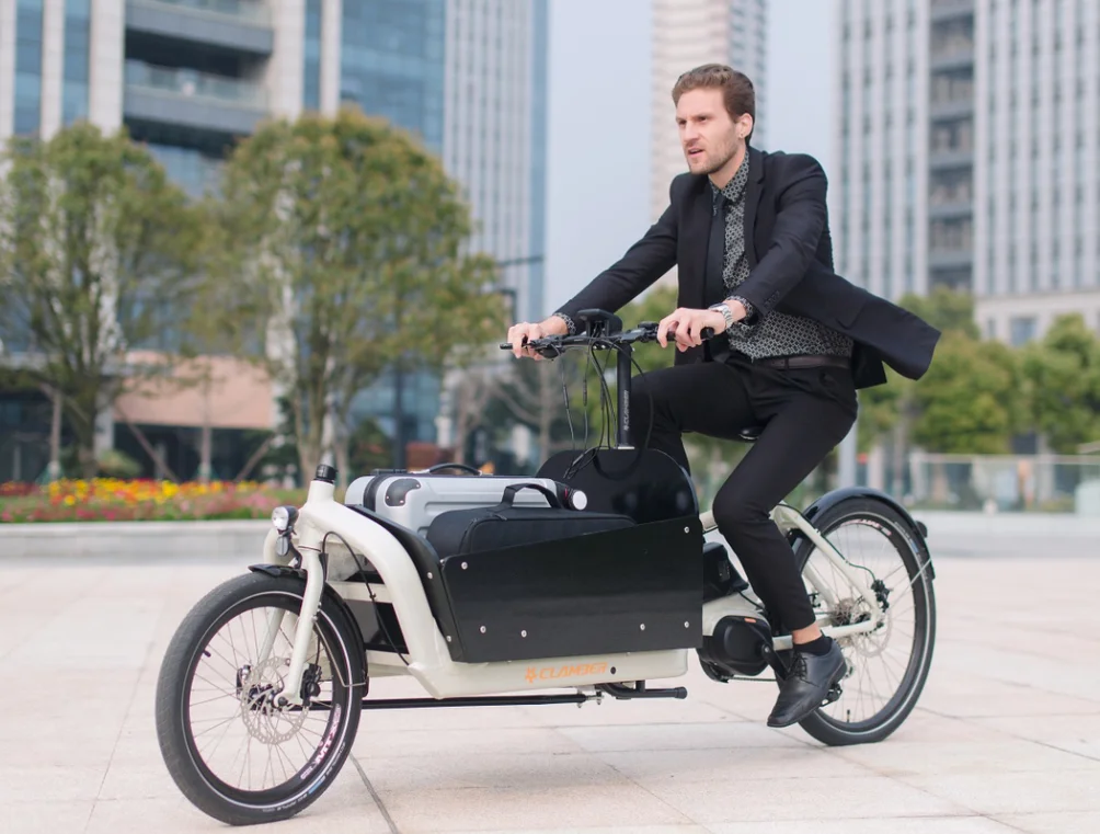 Europe warehouse bicycle Alloy Cargo Bike Electric cargo bike  20' inch tire bicycle cargo etrike adult sports e-bike