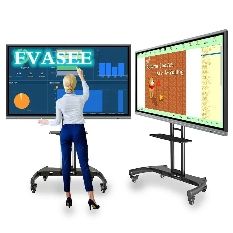 
FVASEE 20 Points 55 60 65 75 86 98 100 Inch Large Interactive Touch Screen Panel 