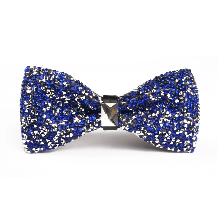 Men Fashion Wedding Party Accessories Neckwear Banquet Male Bow Tie Suit Accessories Luxury Diamond Crystal Gem Bow ties
