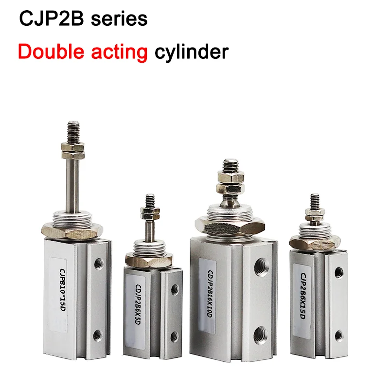 CDJP2B15x5D Stroke 5-15mm With Magnetic Double Acting Micro Mini External Thread Needle Air Pneumatic Cylinders