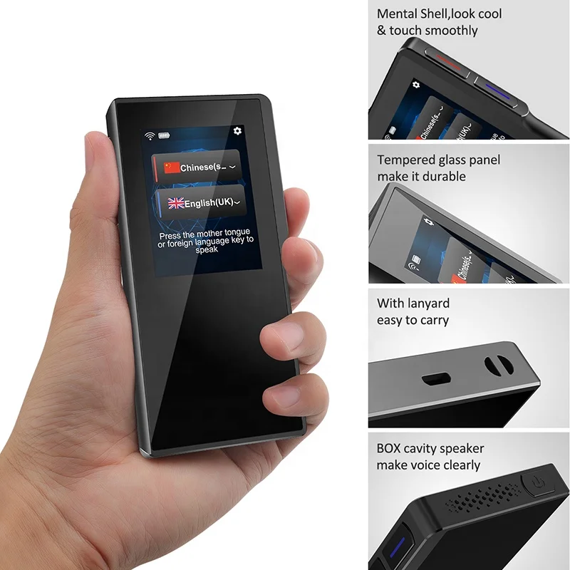 Vormor Smart T6 Multi-language Online Translator Voice English Chinese Translation for Business Trip traductor de idiomas portat