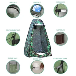 Camping Toilet Tent Pop Up Shower Privacy Tent suitable for Outdoor Changing Fishing Bathing,Outdoor Shelter Canopy Tent