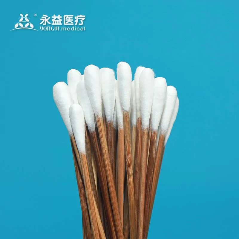 Customized Wooden Stick Single Head Swab For Eyebrow Tattooing