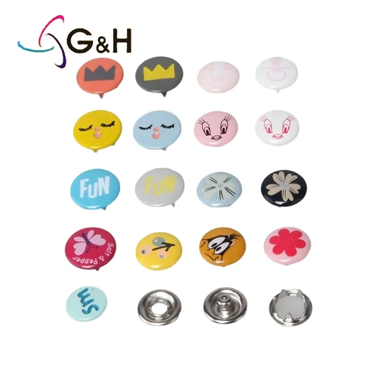 Hot sell 14mm 15mm 20mm 21mm snap button clothing ring prong snap button