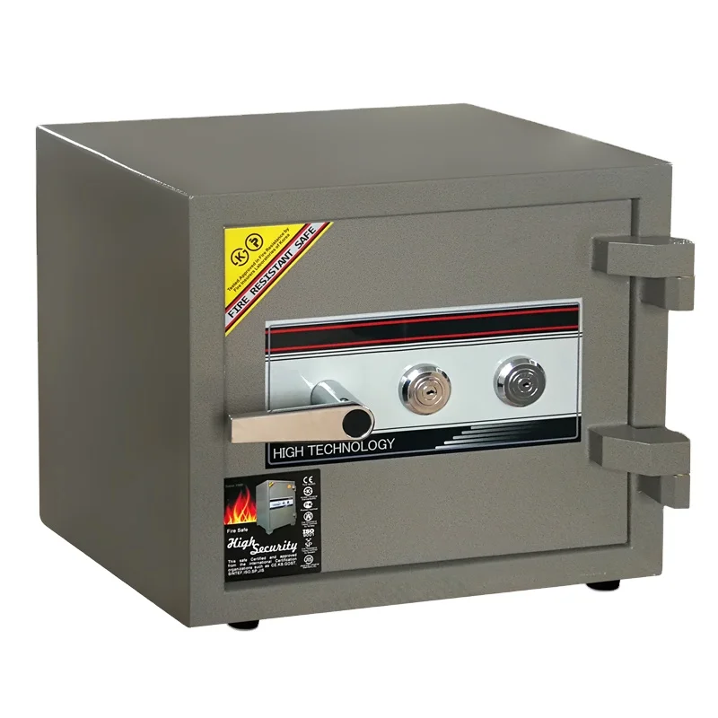 (F-400+)Double key fire resistant safe/mechanical wholesale safe/Fireproof home safe