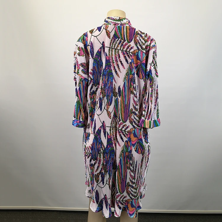 
China Manufacturer New Product Custom Good Quality Casual Women Printed Dress 