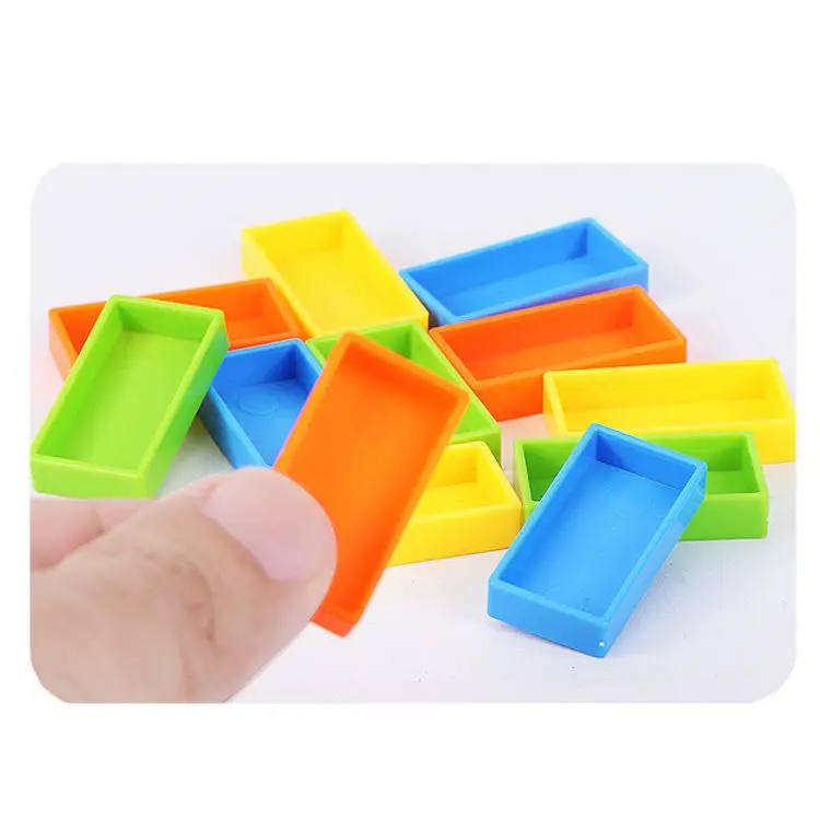 Factory Wholesale New High Quality Kids Game Toys 60 Blocks Set Automatic Domino Train