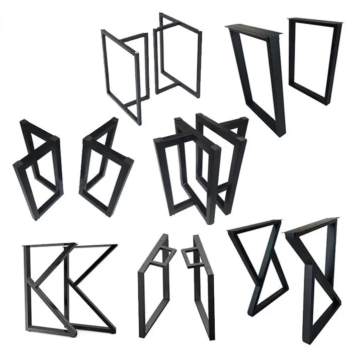 Table Legs Industrial Cast Iron Steel Frame X Shape Desk Office Bench Dinning Coffee Dining Furniture Metal Table Legs For Table