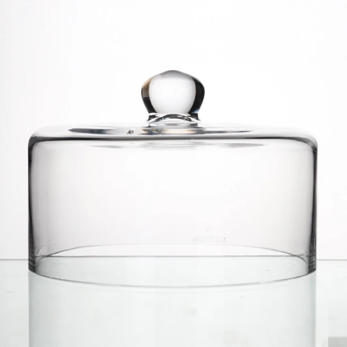 Tall glass dome wholesale glass cake stand