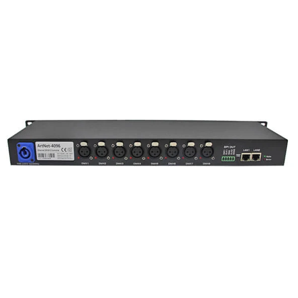 8 Ports Artnet to DMX Decoder