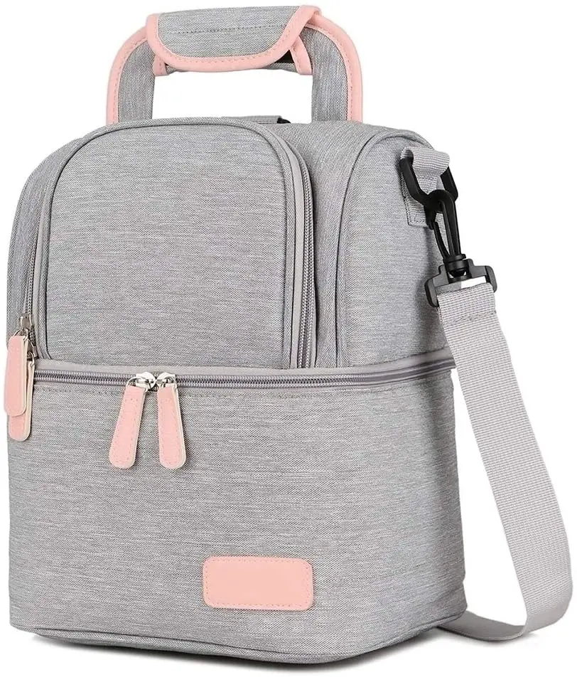 Breast Pump Backpack Breastmilk Cooler & Insulated Baby Bottle Bag Waterproof - Portable Thermal Insulated Lunch Bag